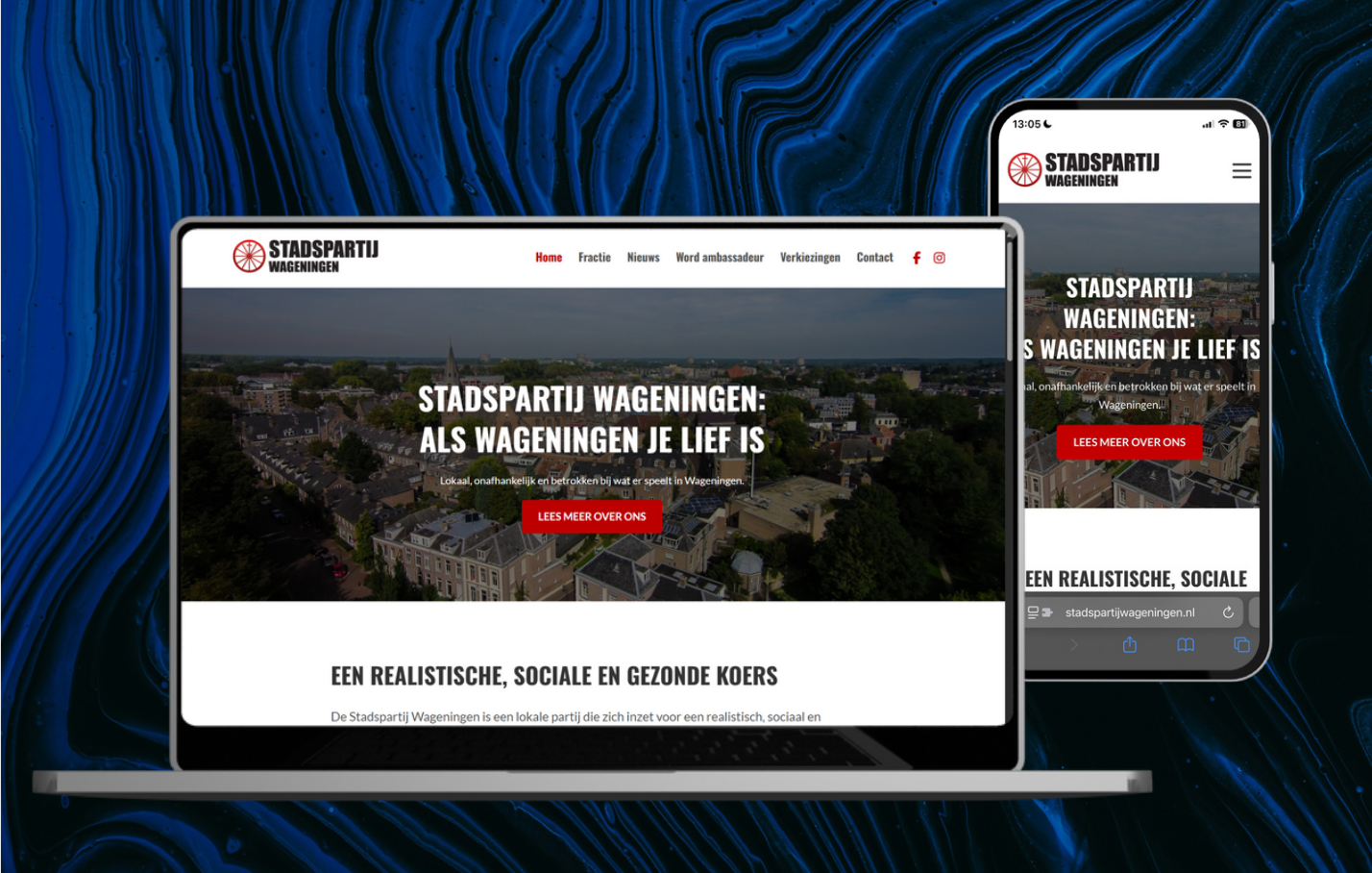 Website Stadspartij Wageningen