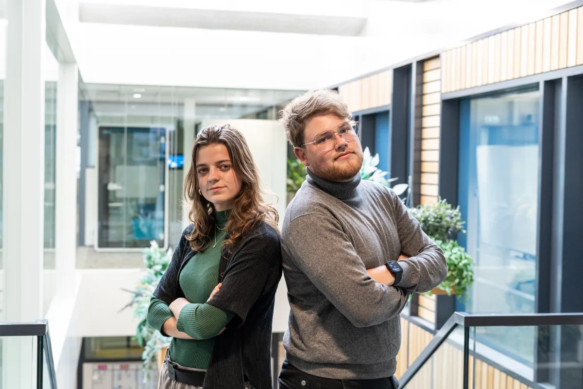 Twan en Emma van TwinPixel in Wageningen